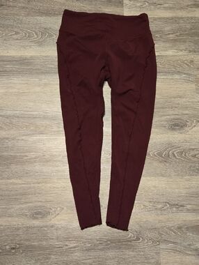 Maroon Free People Movement Seamed Leggings Sz Small